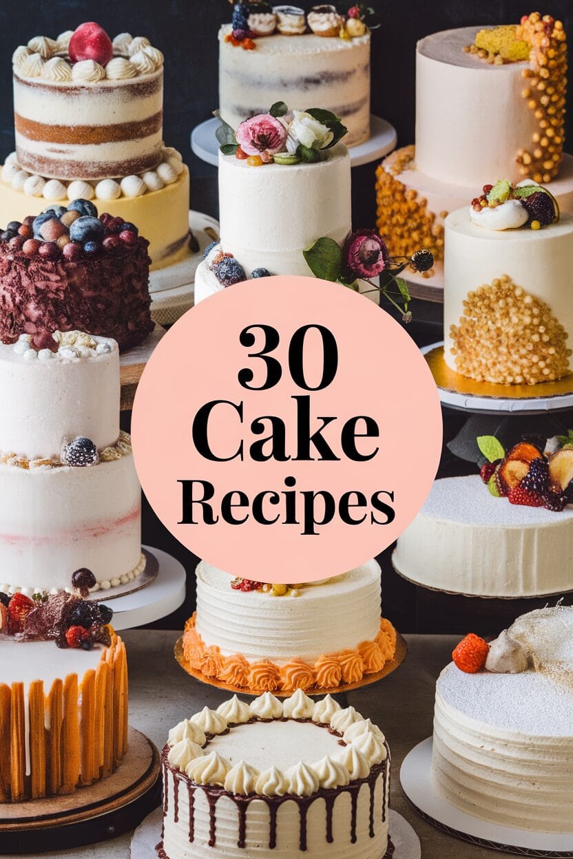 30 cake recipes