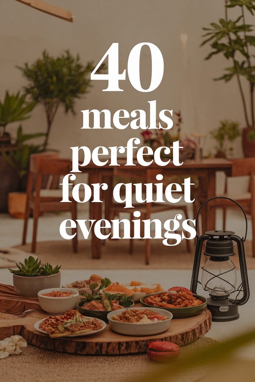 40 Meals Perfect for Quiet Evenings