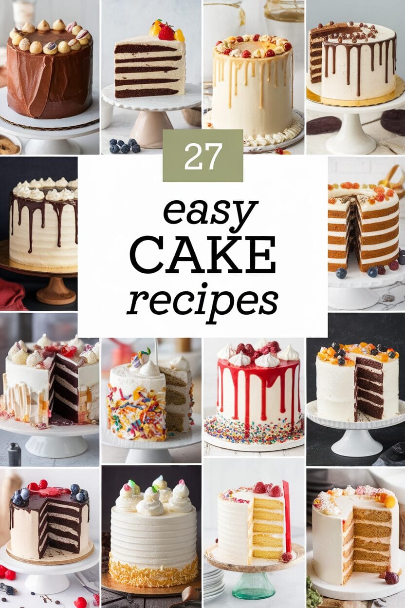 27 easy cake recipes