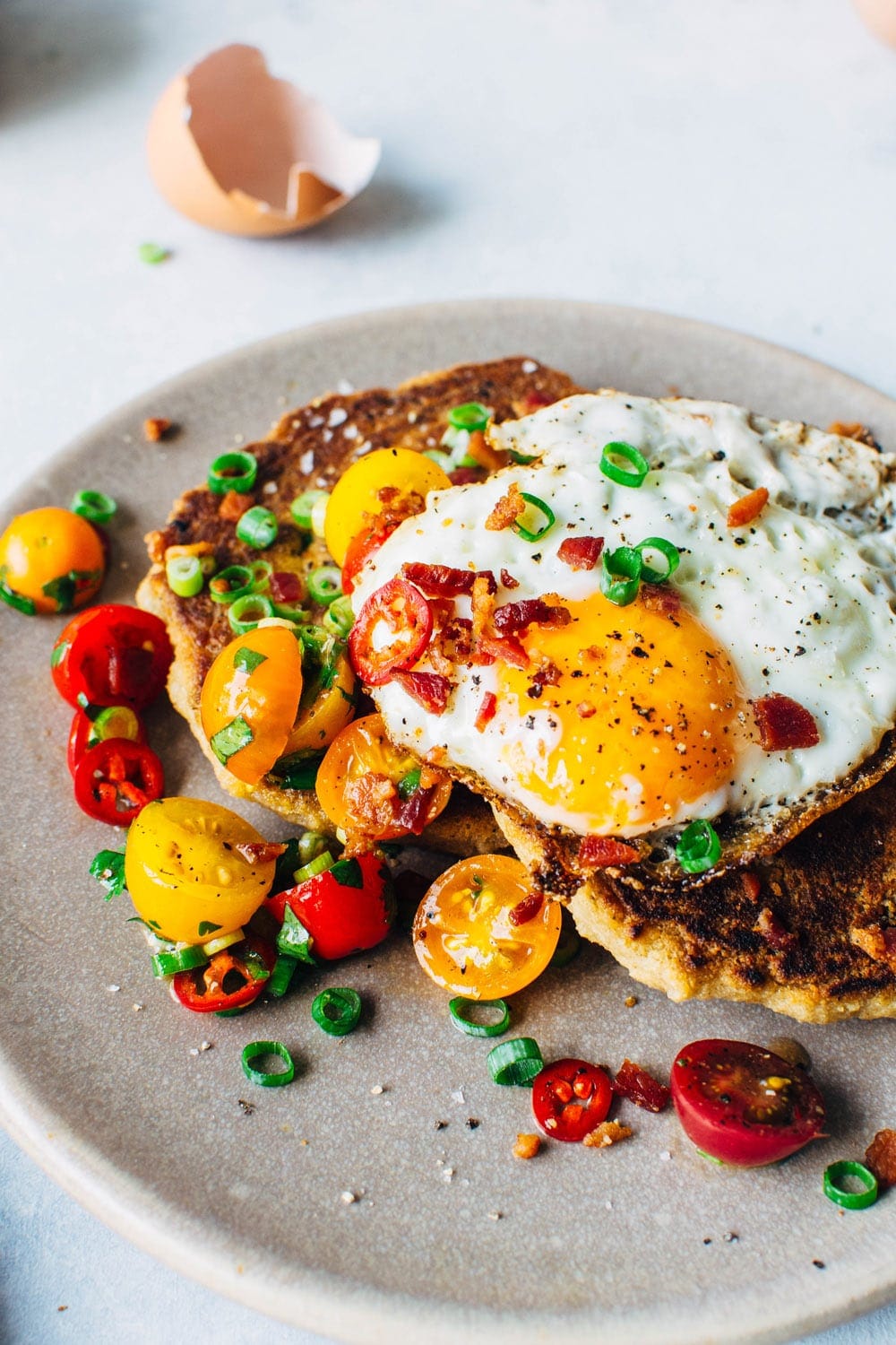 Breakfast for Dinner (Pancakes & Eggs)