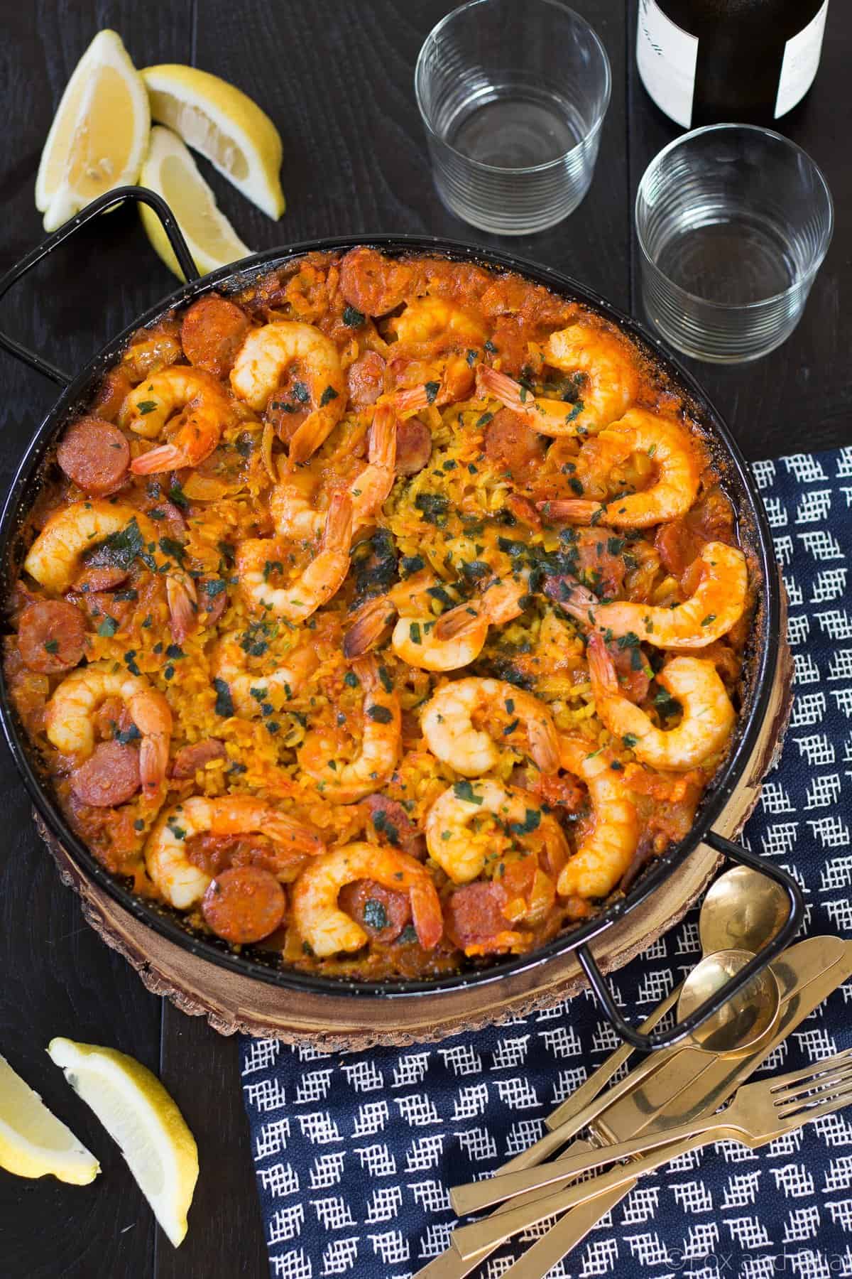 Shrimp and Chorizo Paella