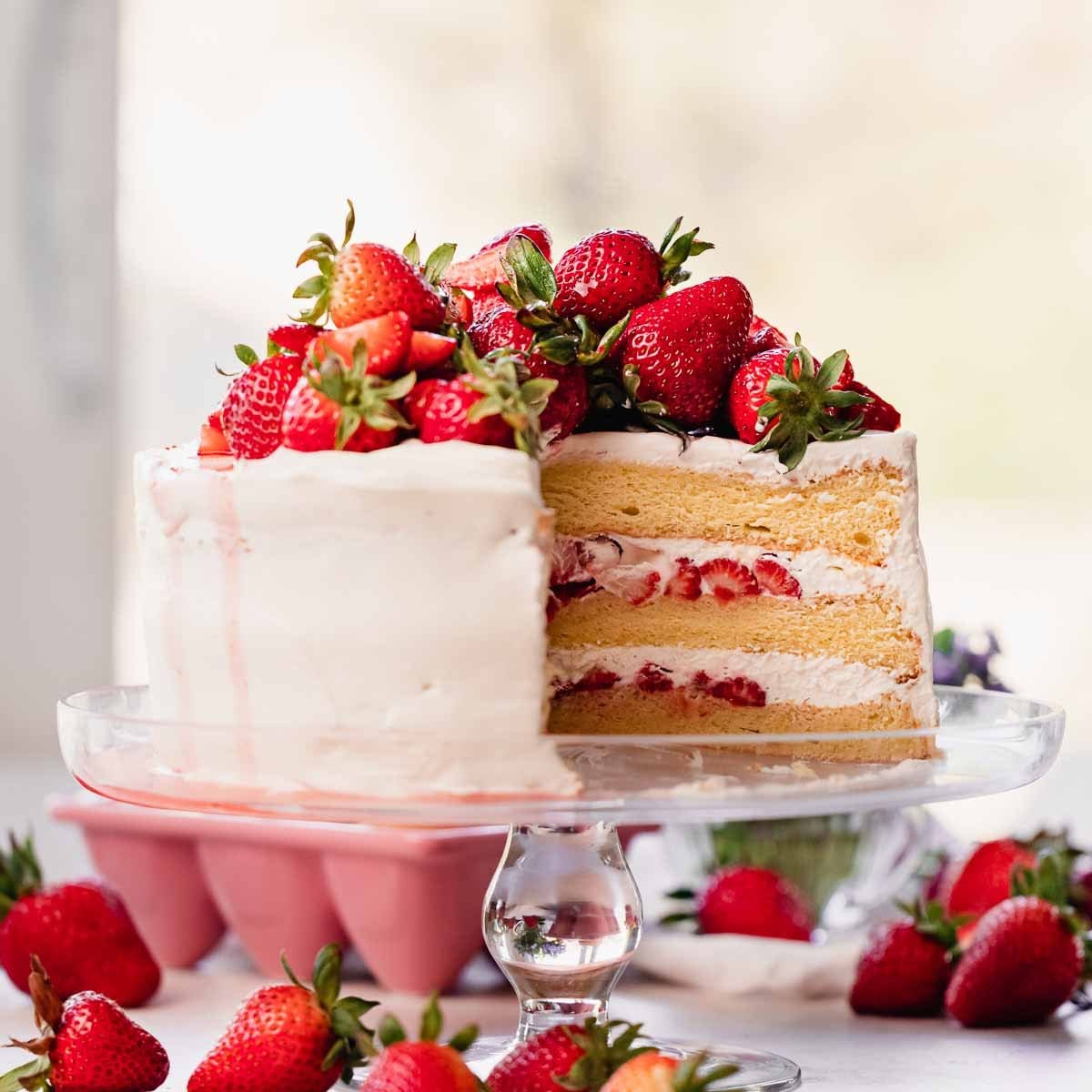 Strawberry Vanilla Cake
