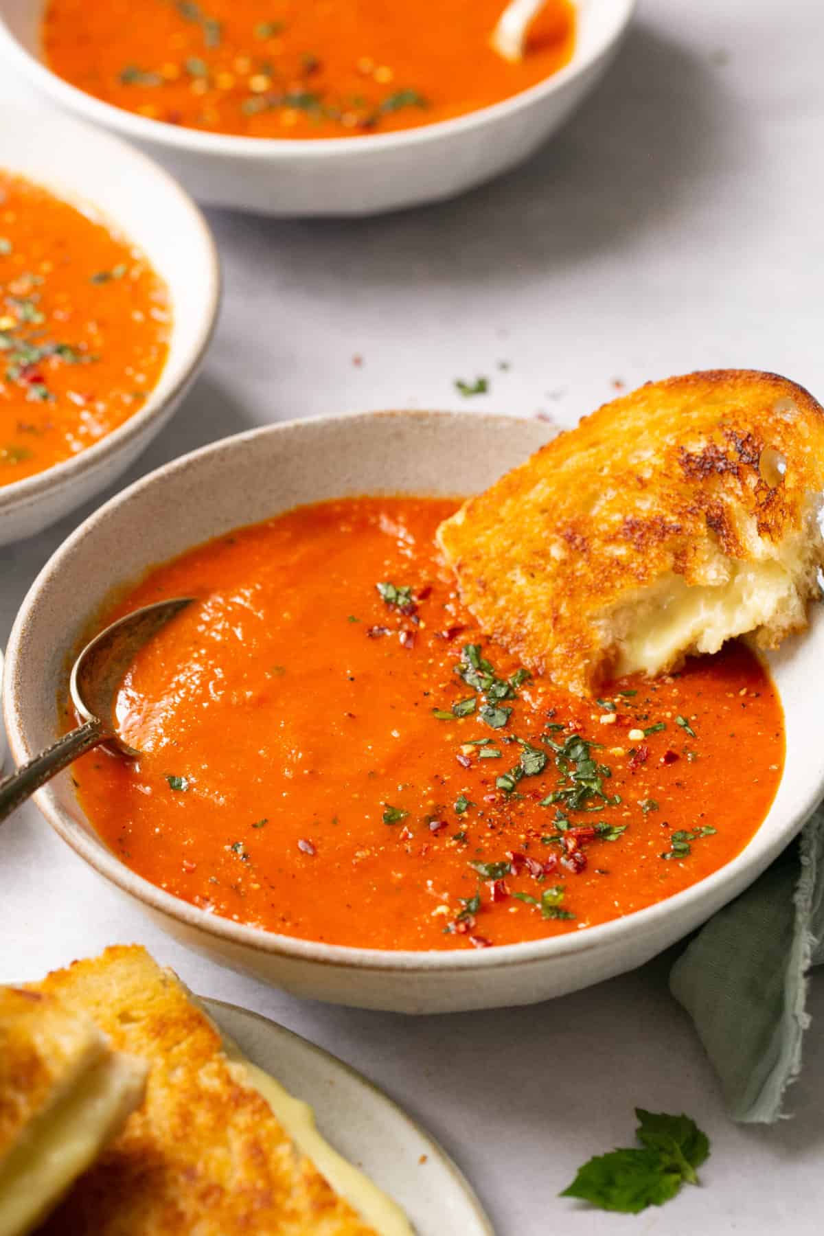 Tomato Soup with Grilled Cheese Recipe