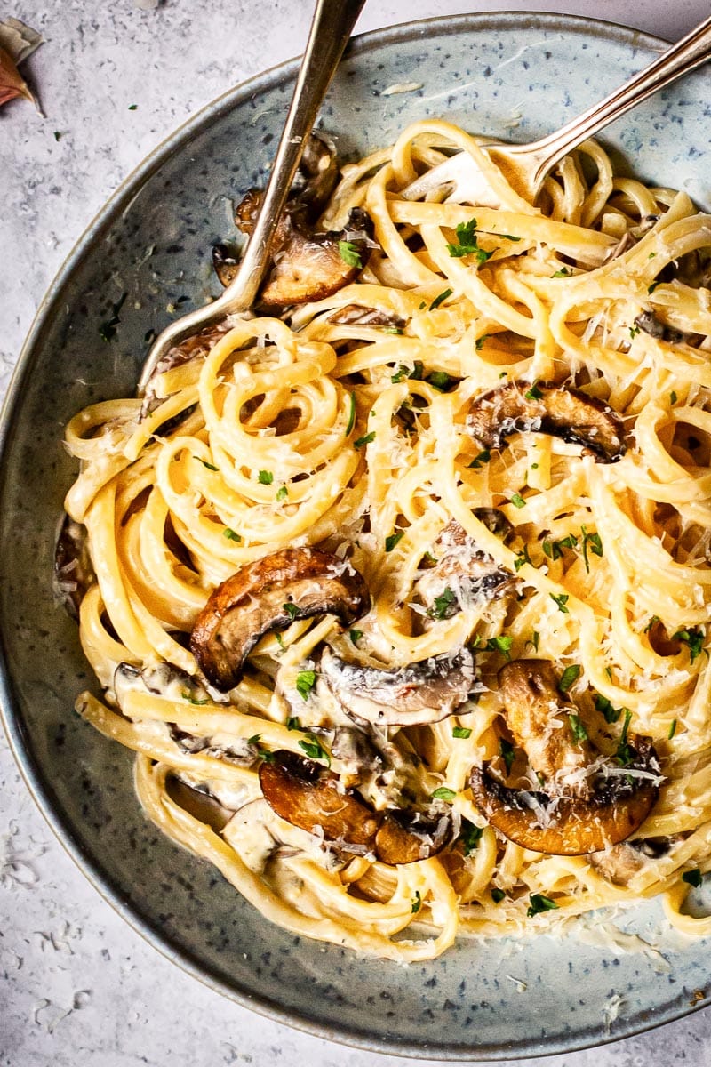Mushroom and Truffle Oil Pasta