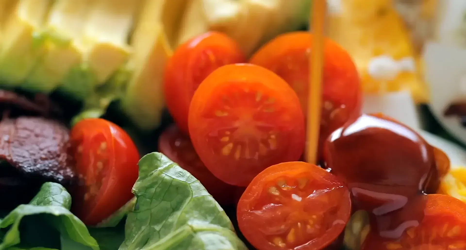 Creamy balsamic vinaigrette dressing.