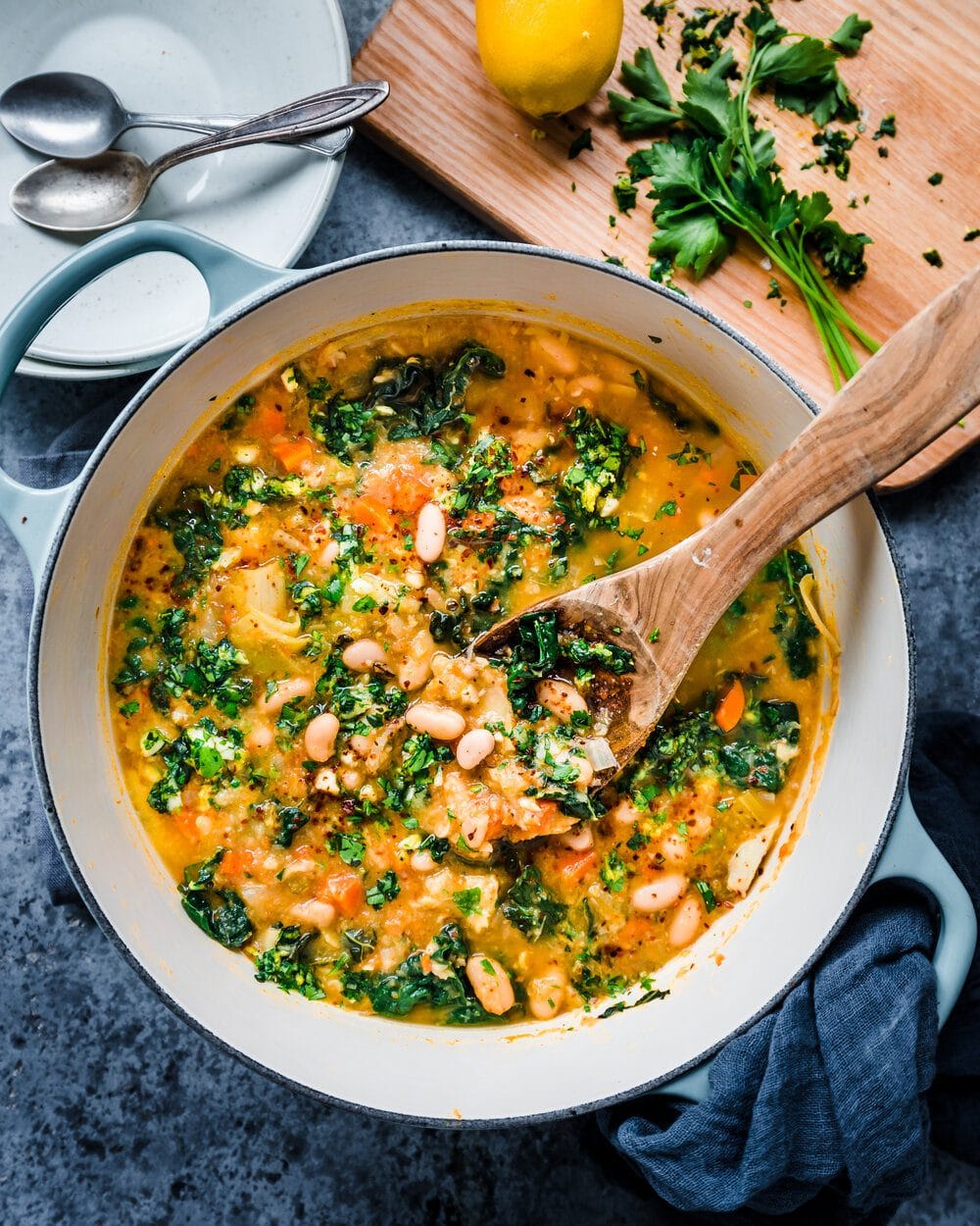 Dutch Oven White Bean Soup Recipe