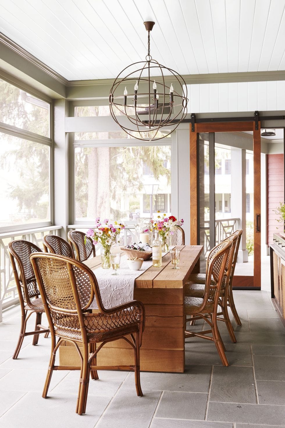 Repurpose a Sunroom as a Dining Room