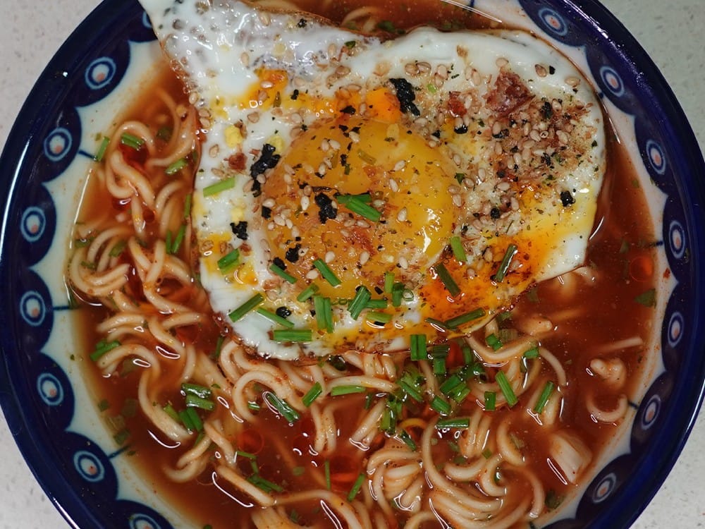 Furikake Egg Ramen Noodles