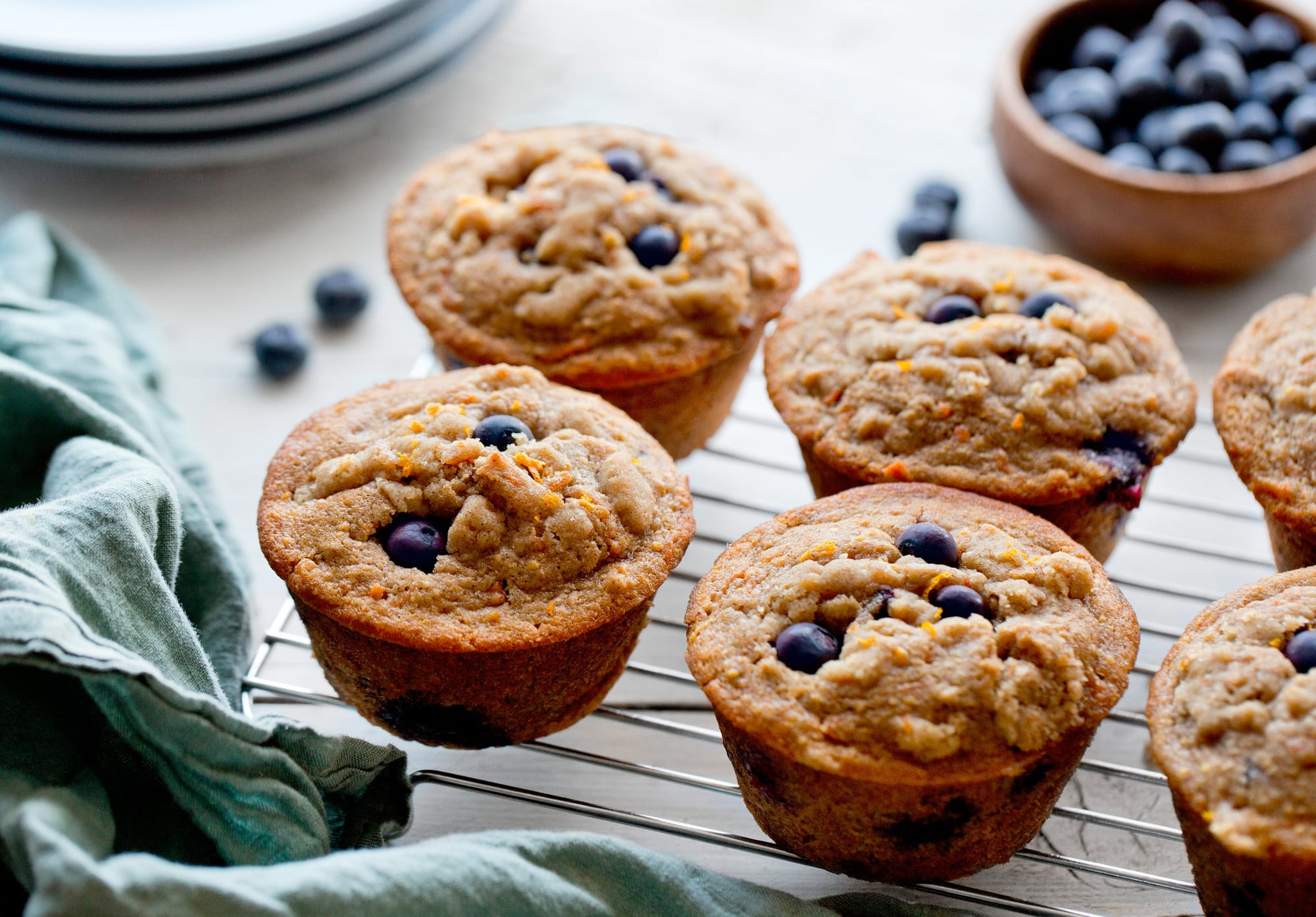 Whole Grain Blueberry Muffins Recipe