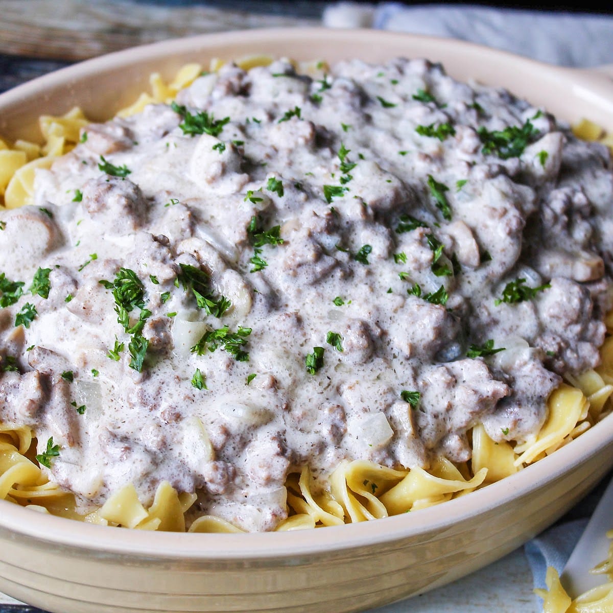 Poor Man's Beef Stroganoff Recipe