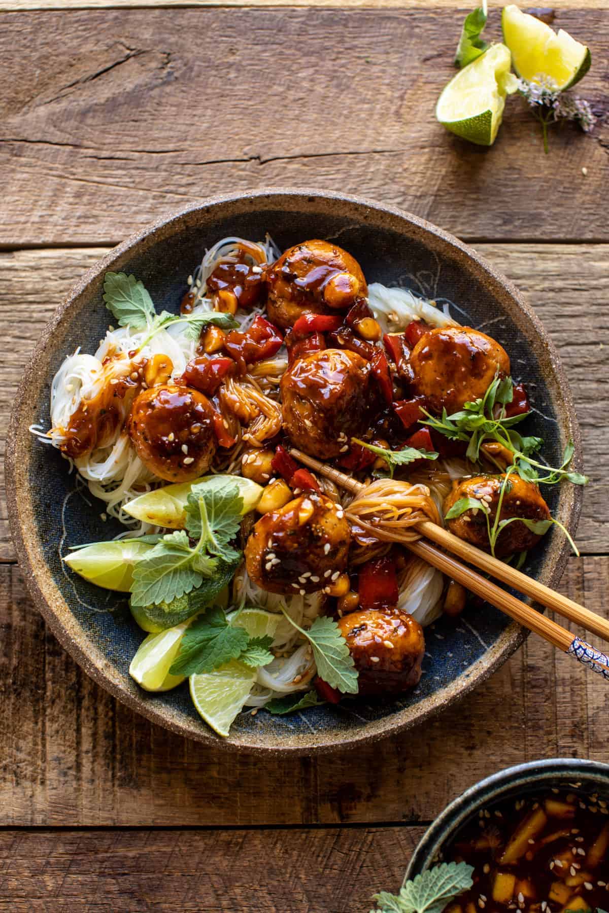 Thai Basil Meatballs Recipe