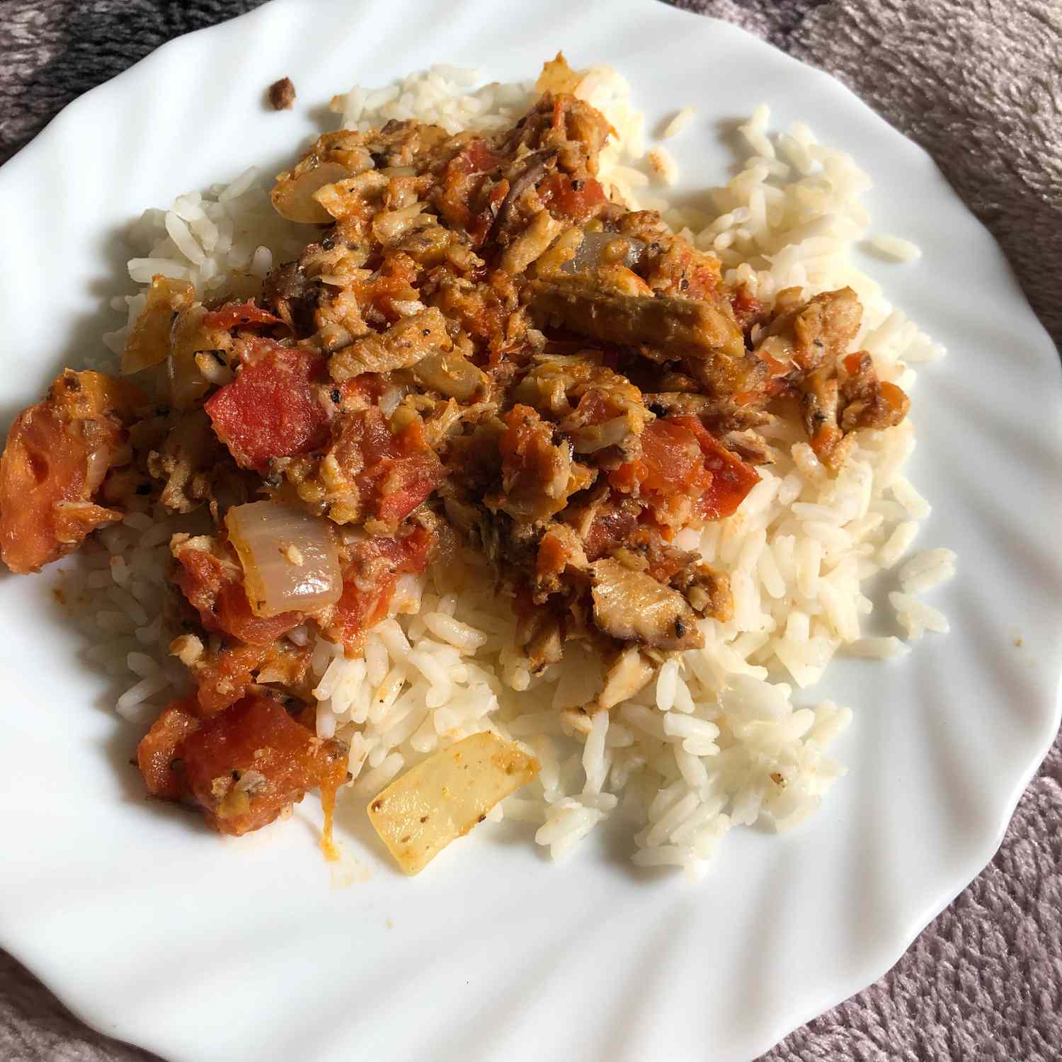 Tinned Fish Rice Recipe