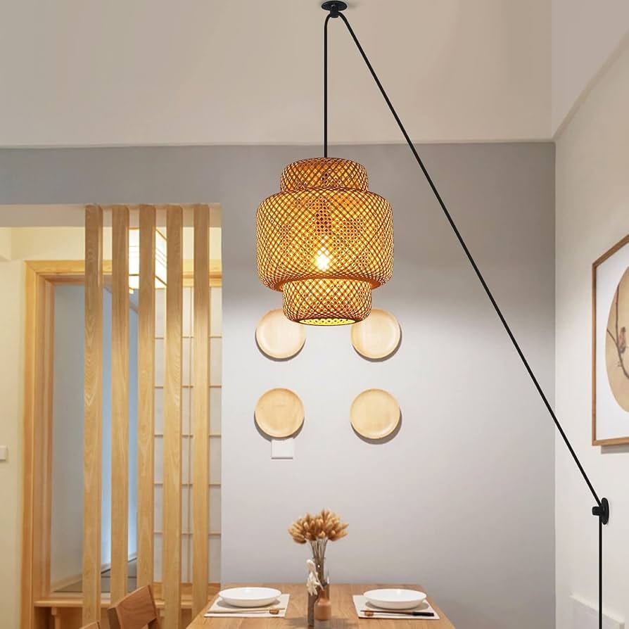 Bedroom lighting with lantern pendant