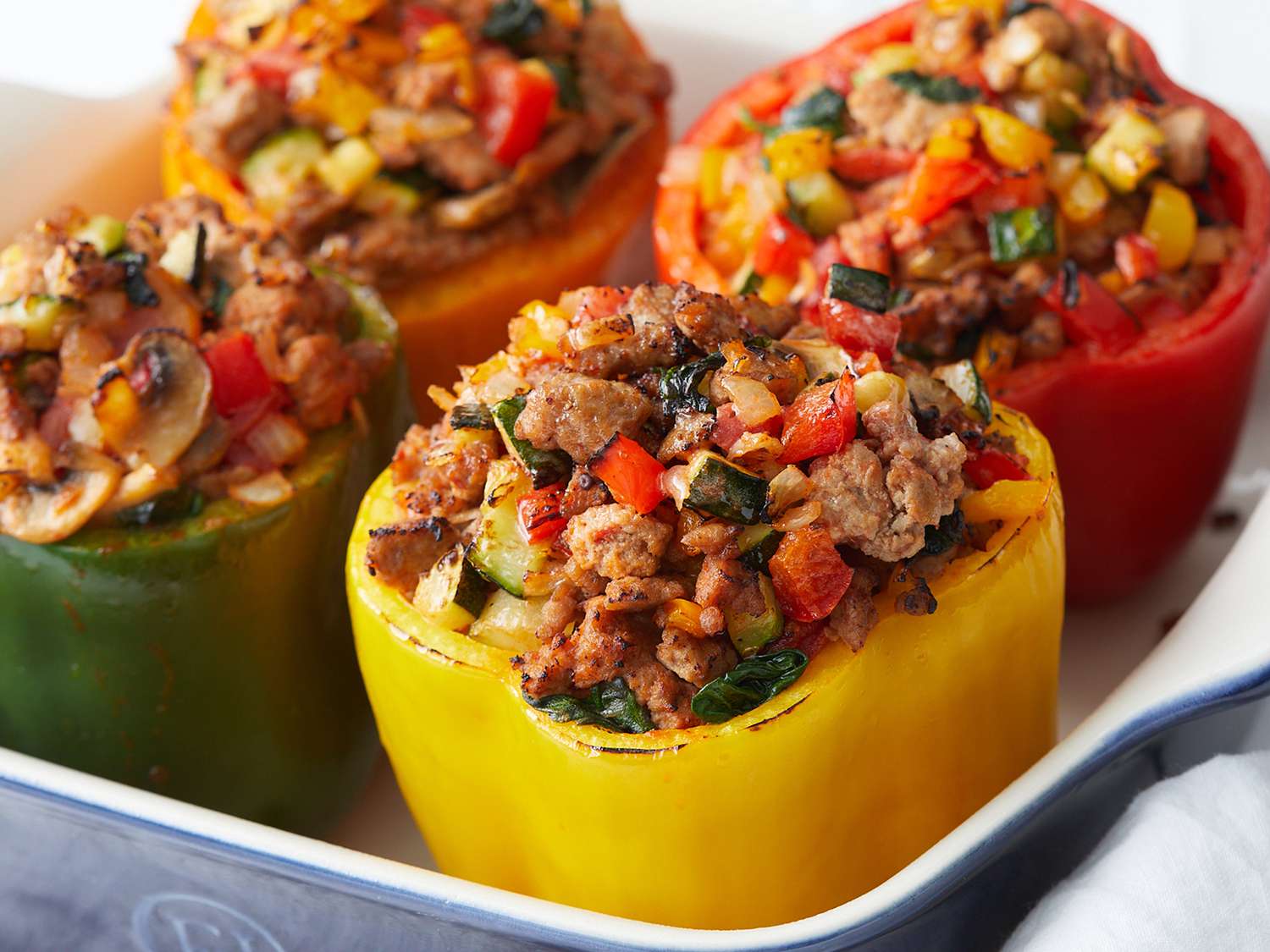 Turkey and Vegetable Stuffed Peppers Recipe
