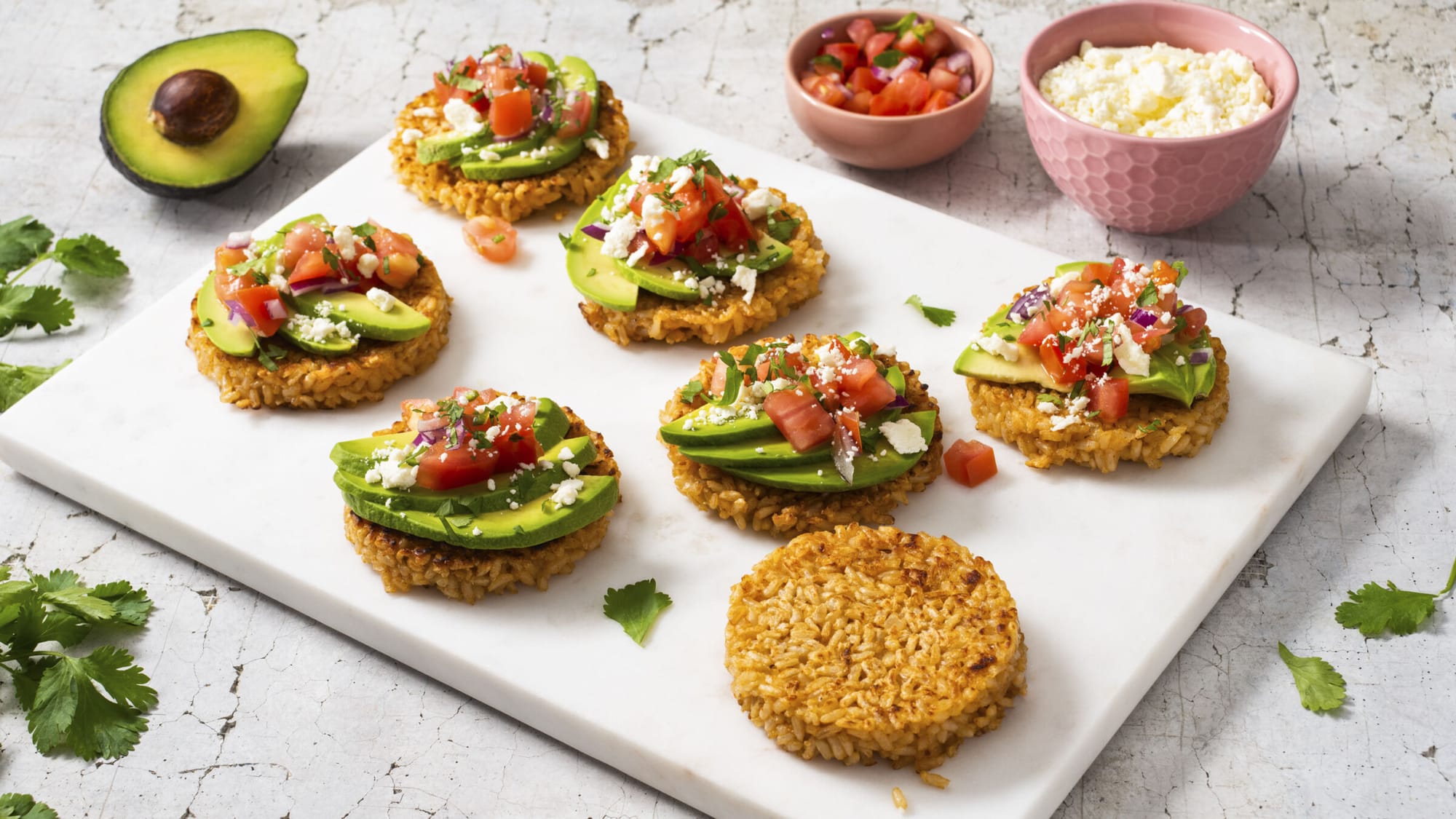 Rice Cake with Avocado