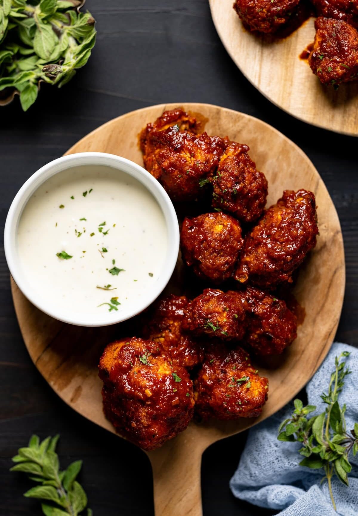 Crispy Buffalo Cauliflower Wings