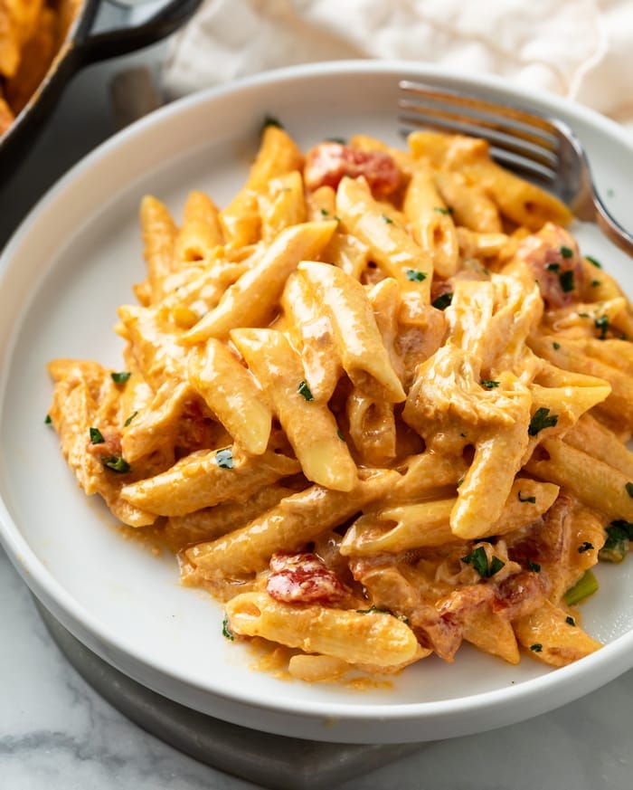 One-Pot Buffalo Chicken Pasta