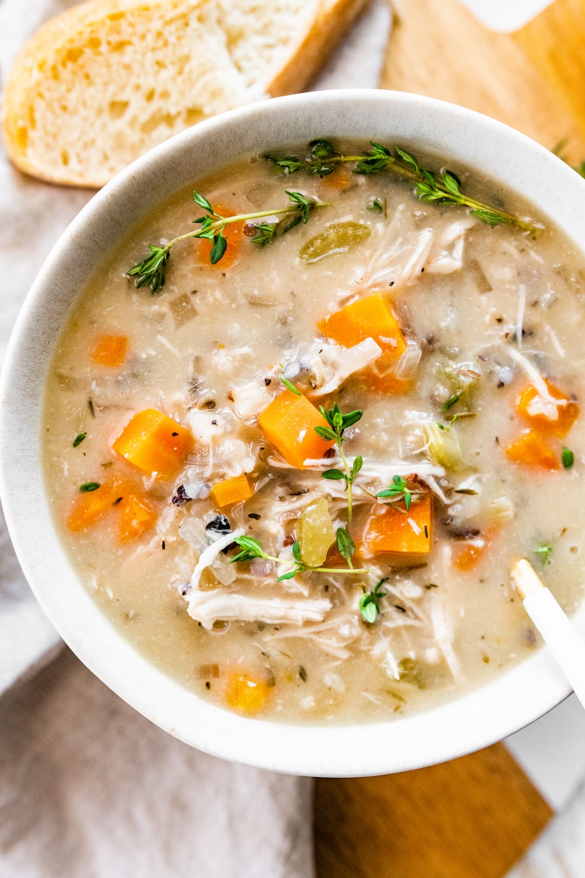 Crockpot Chicken and Wild Rice Soup Recipe