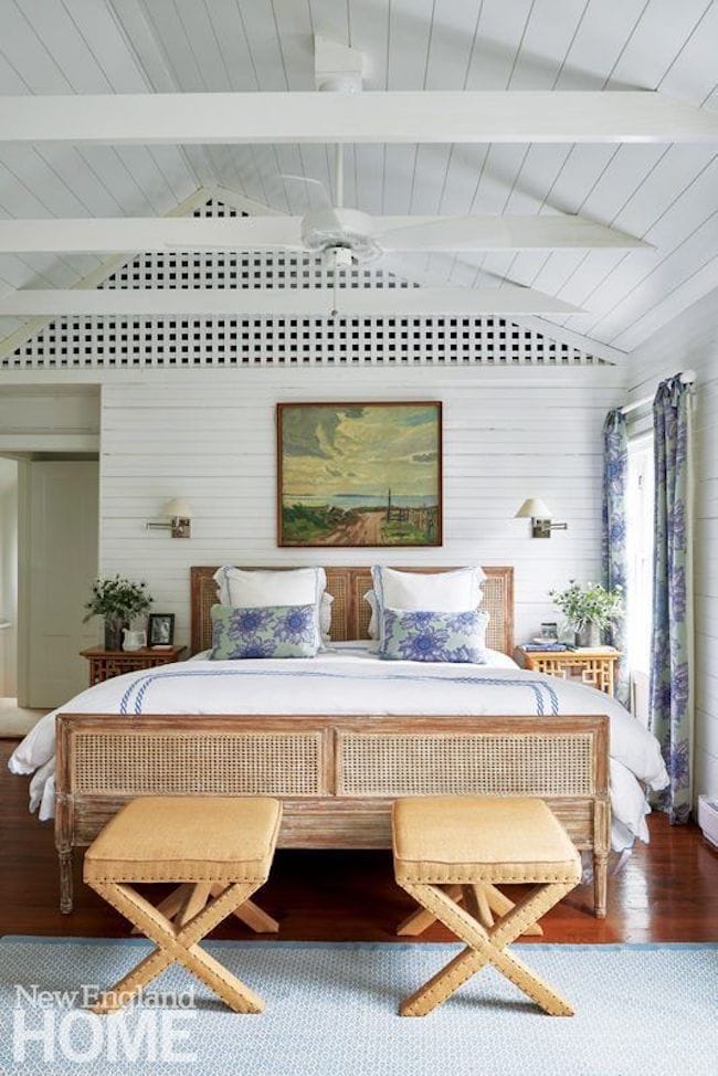 Bedroom lighting with bedpost sconces