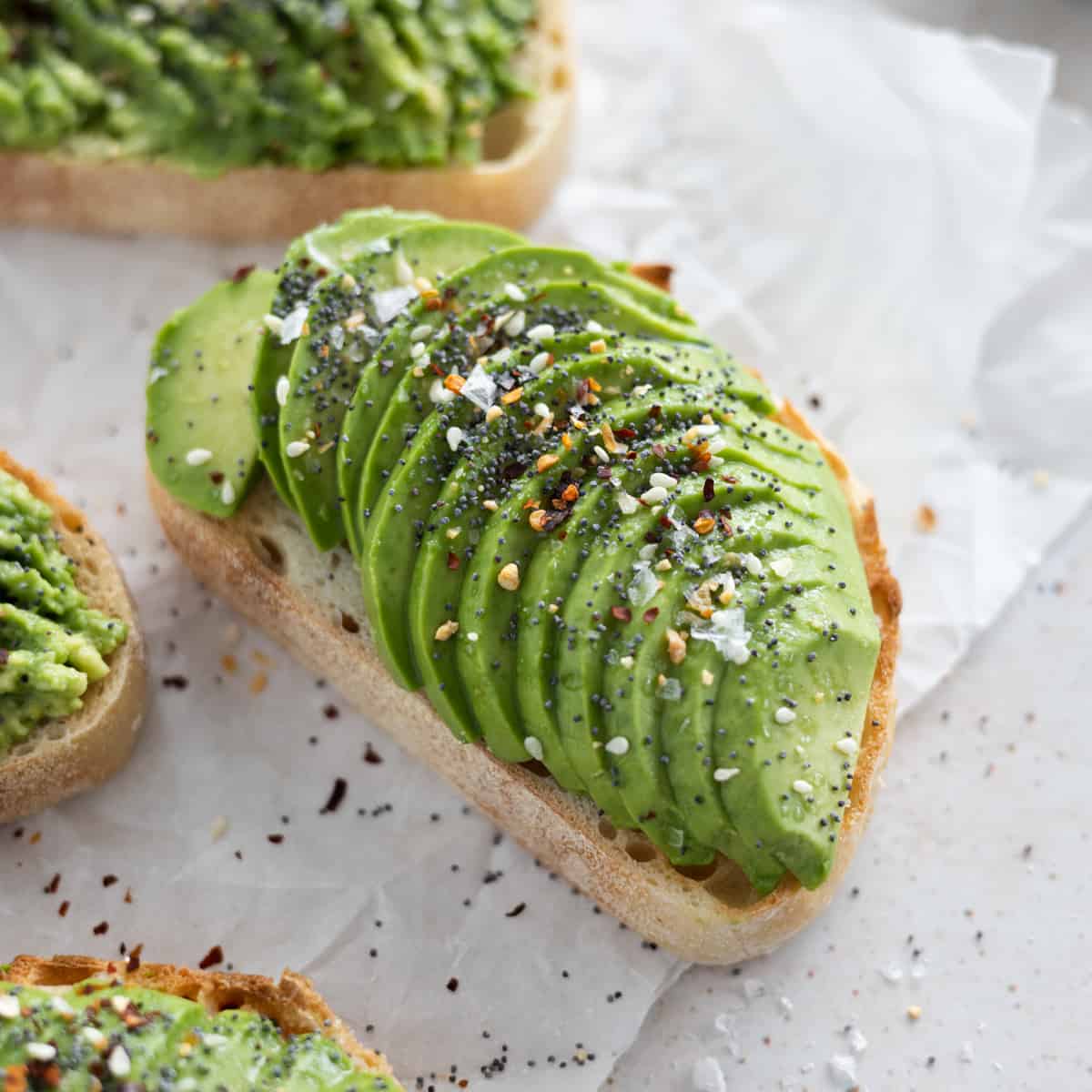 Avocado Toast with Everything Bagel Seasoning