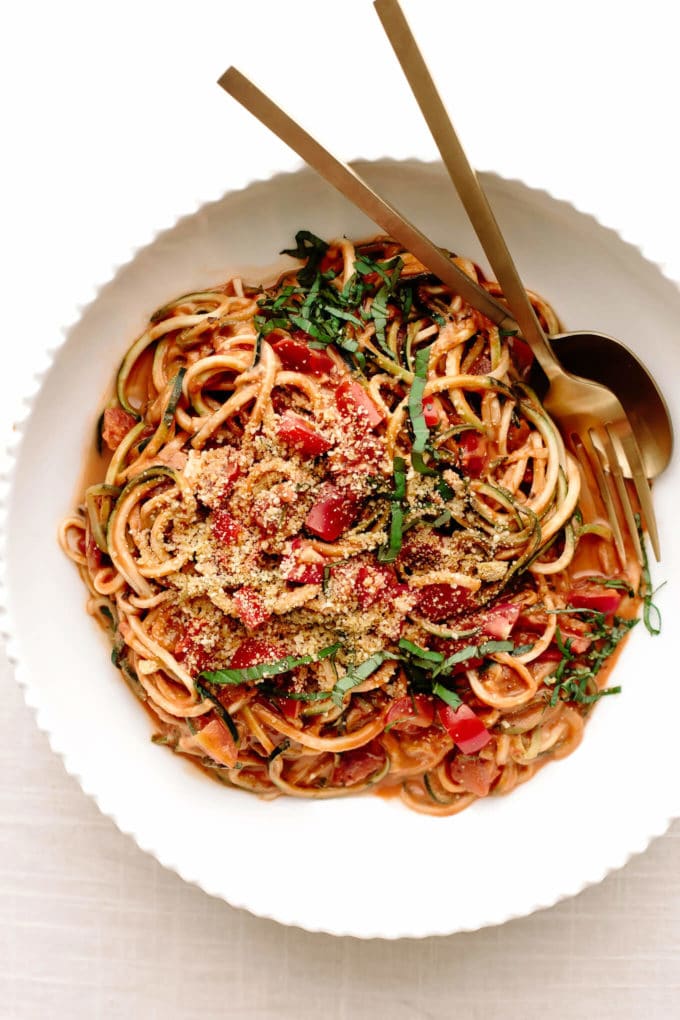 Zucchini Noodles with Marinara
