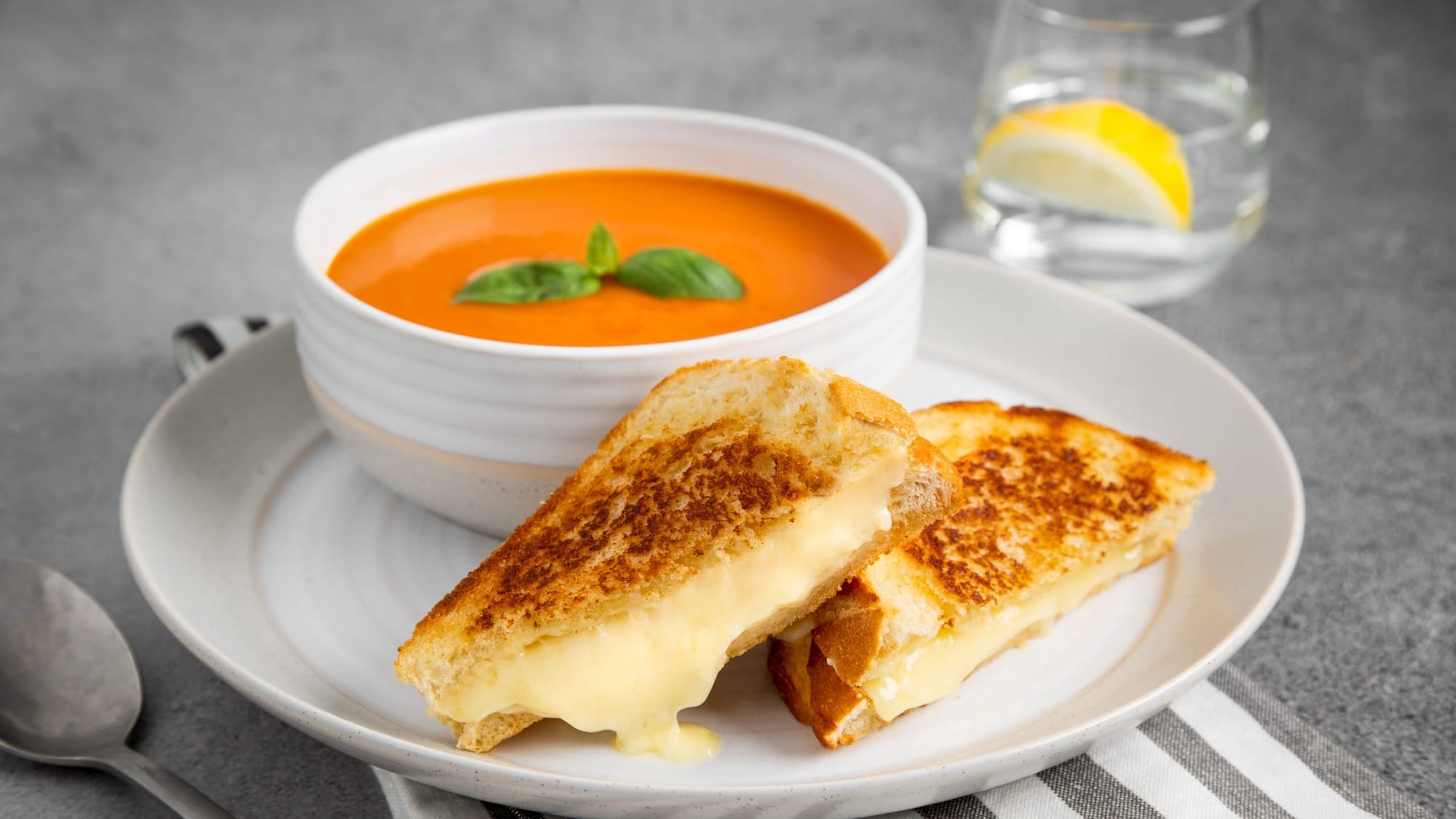 Classic Grilled Cheese with Tomato Soup