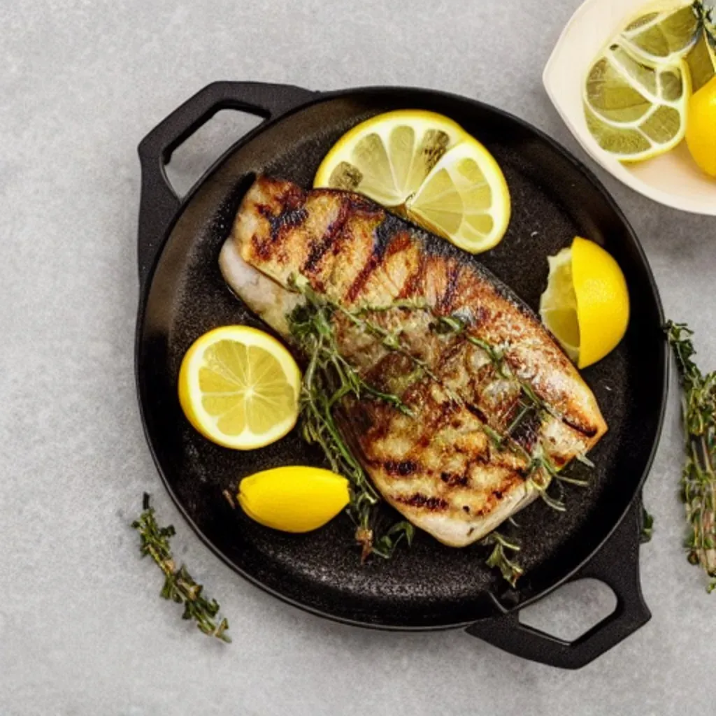 Mediterranean Grilled Sea Bass with Lemon and Herbs Recipe