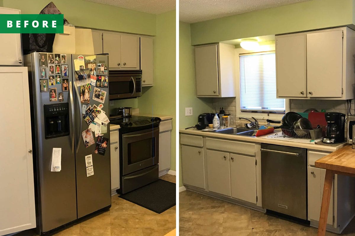 Replace upper cabinets with wood shelves in your master bedroom