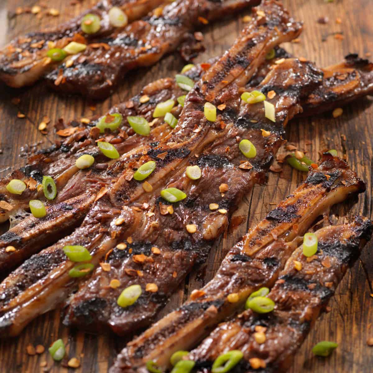 Sheet Pan Korean BBQ Short Ribs with Kimchi Brussels Sprouts