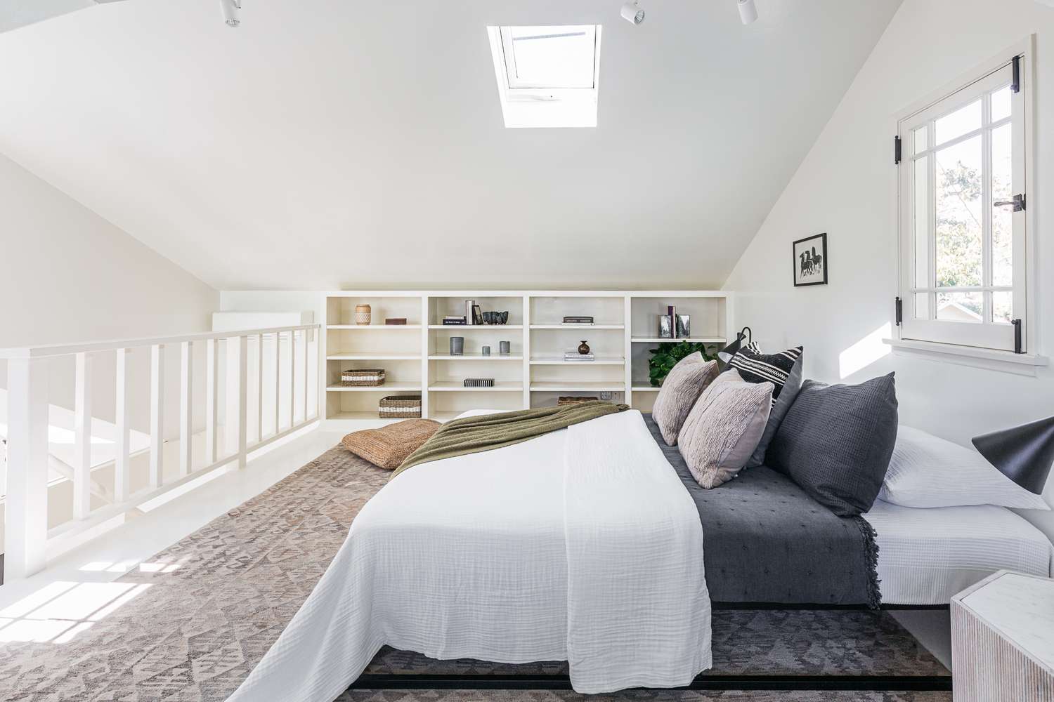 Design a loft-style master bedroom