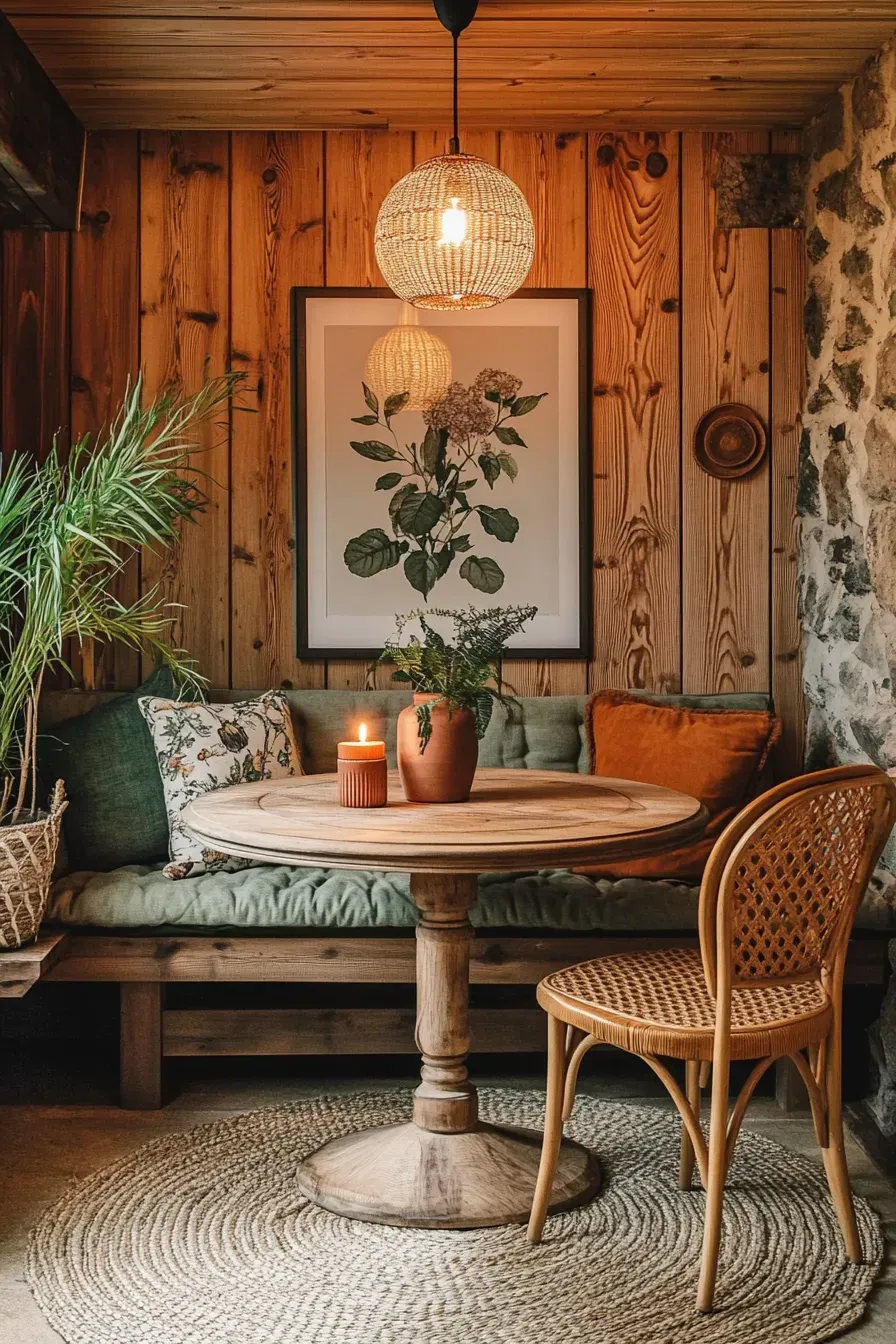 Use Natural Textures in the Dining Room