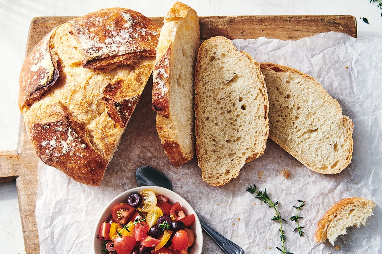No-Knead White Bread Recipe