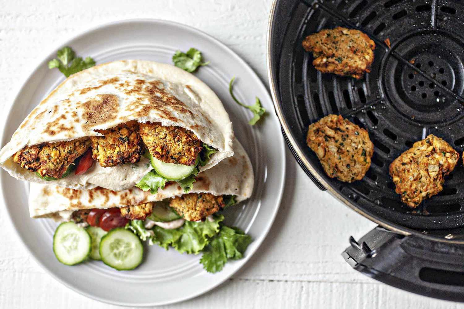 Air-Fried Falafel Pita Recipe