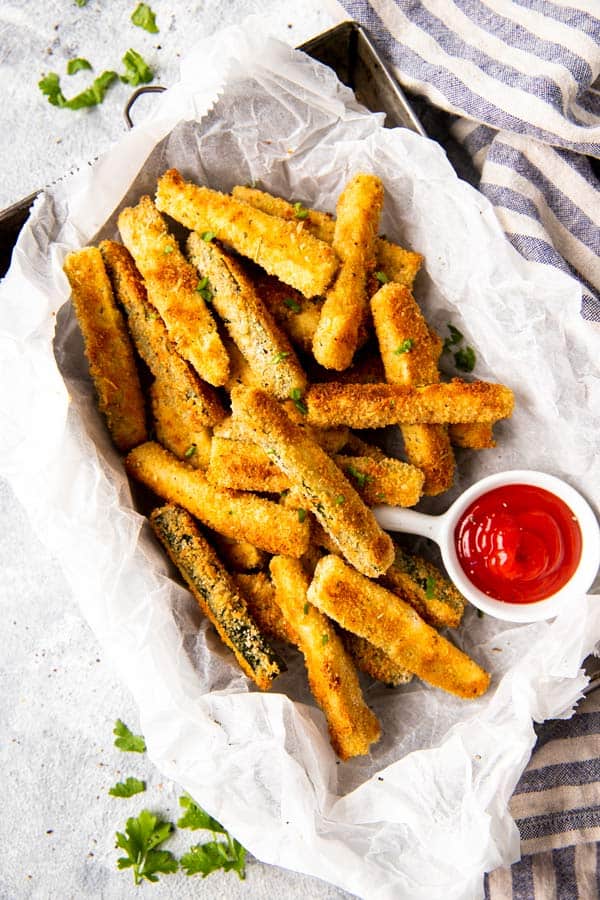 Baked Parmesan Zucchini Fries Recipe