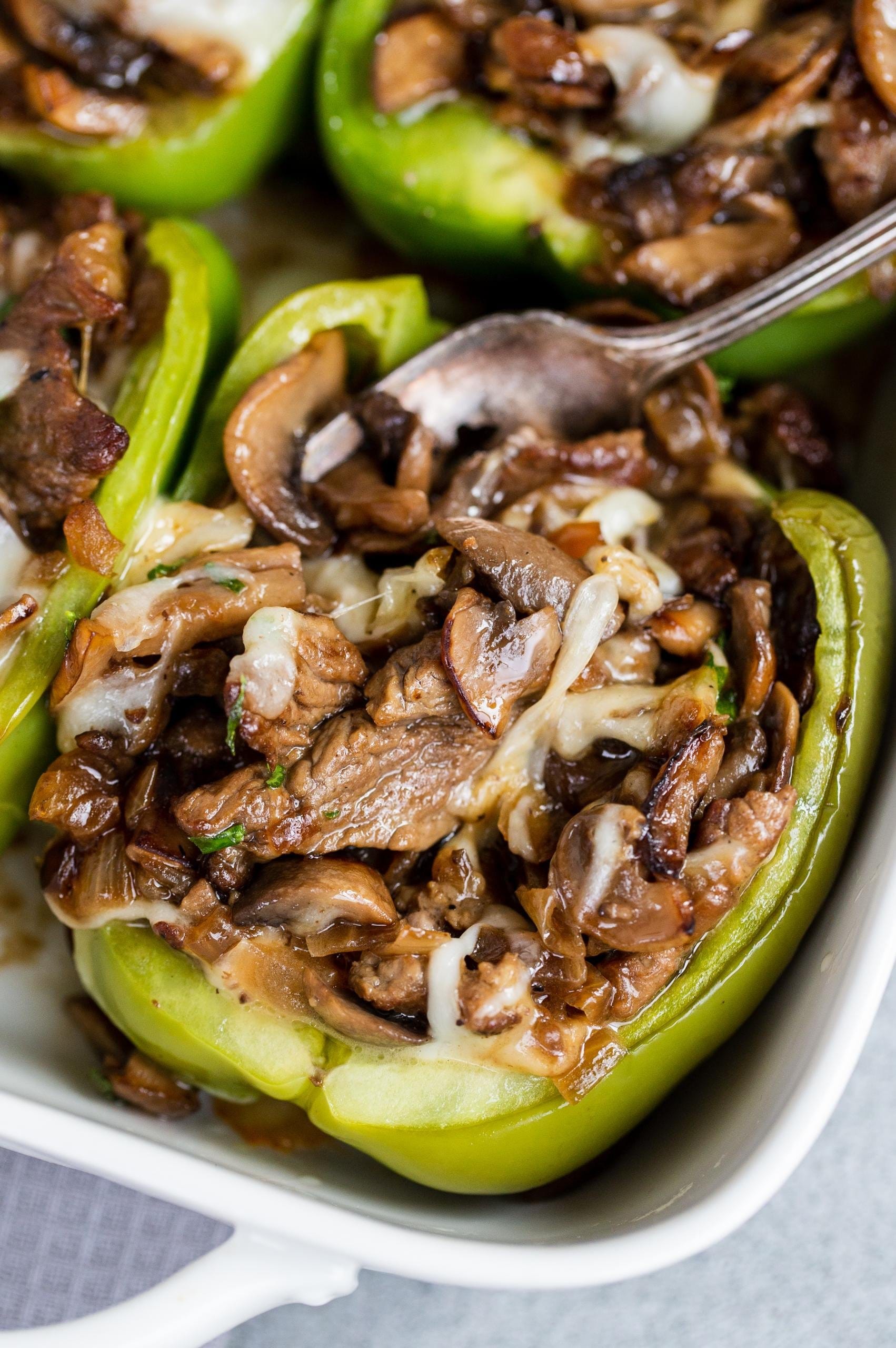 Philly Cheesesteak Stuffed Peppers Recipe