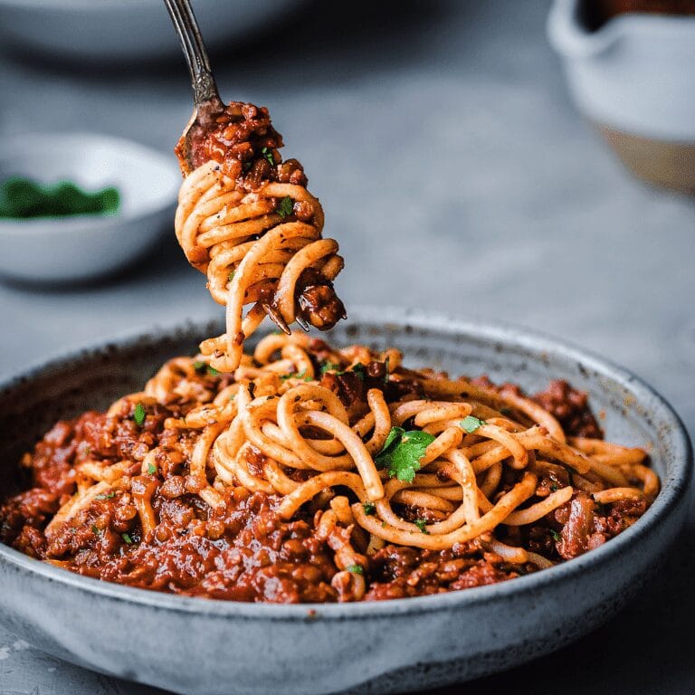 Lentil Spaghetti Bolognese Recipe
