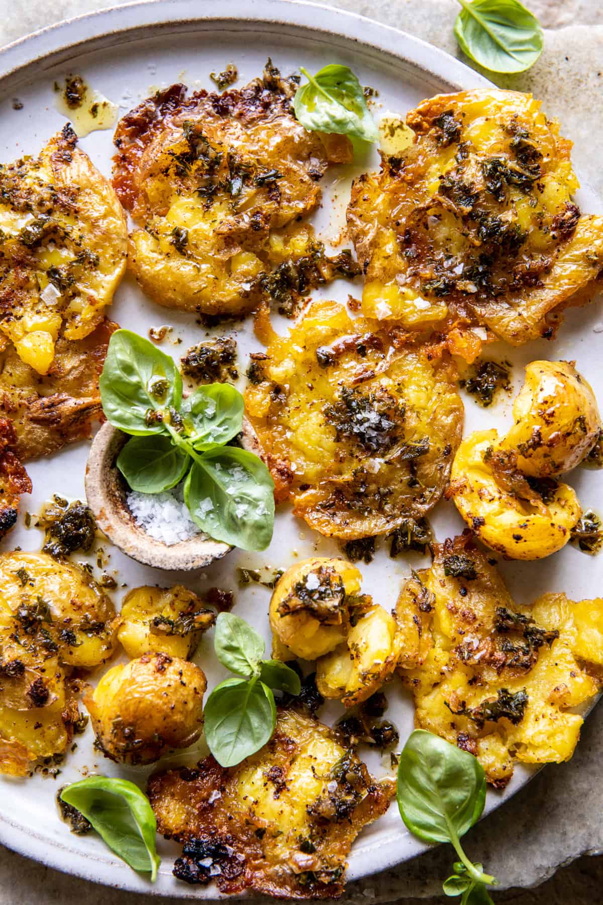 Garlic Smashed Potatoes Recipe