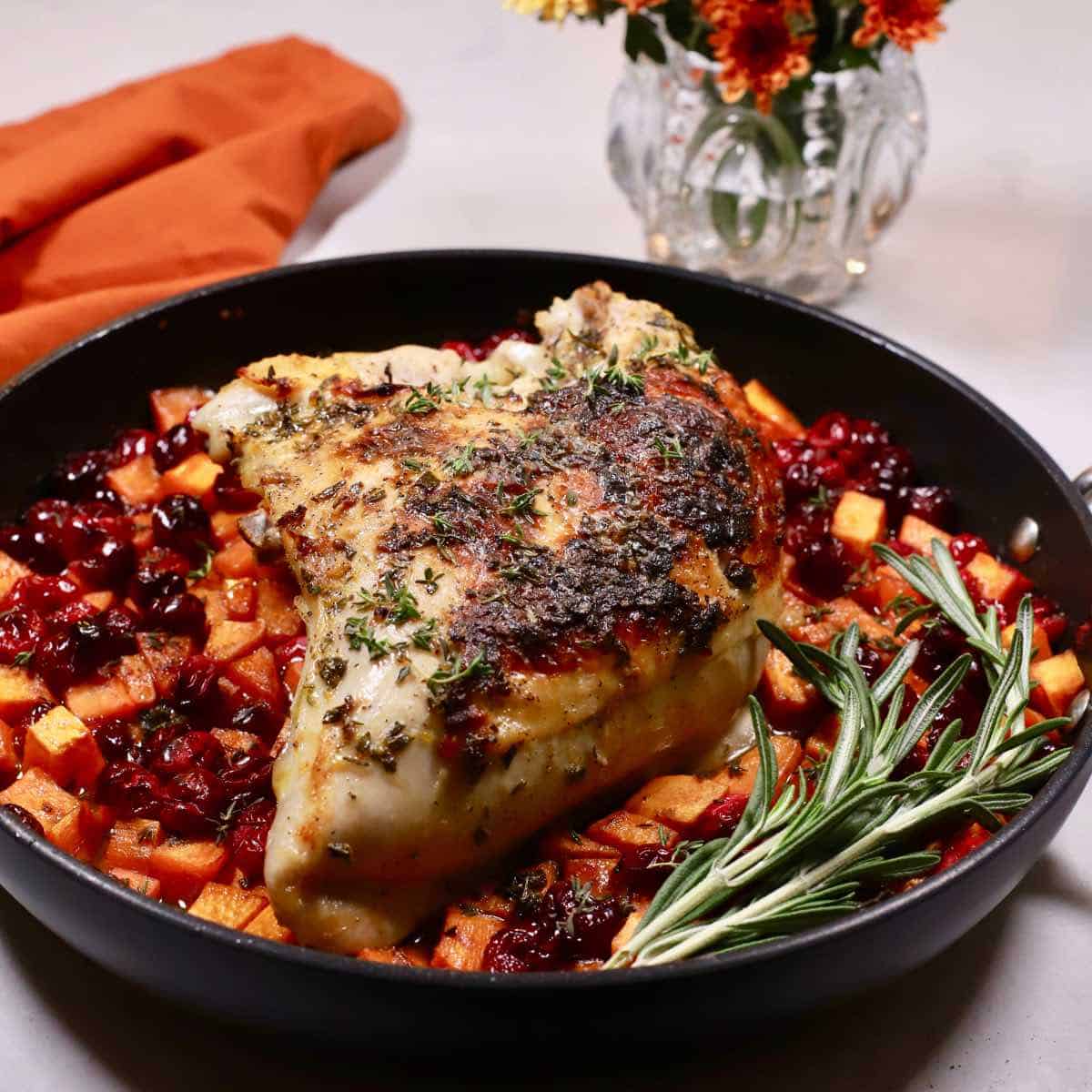 Herb-Roasted Turkey Breast with Sweet Potatoes