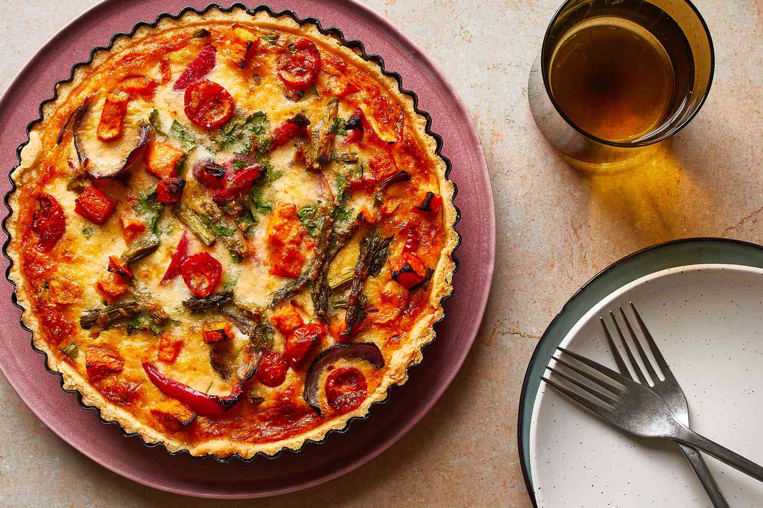 Roasted Vegetable Quiche Recipe