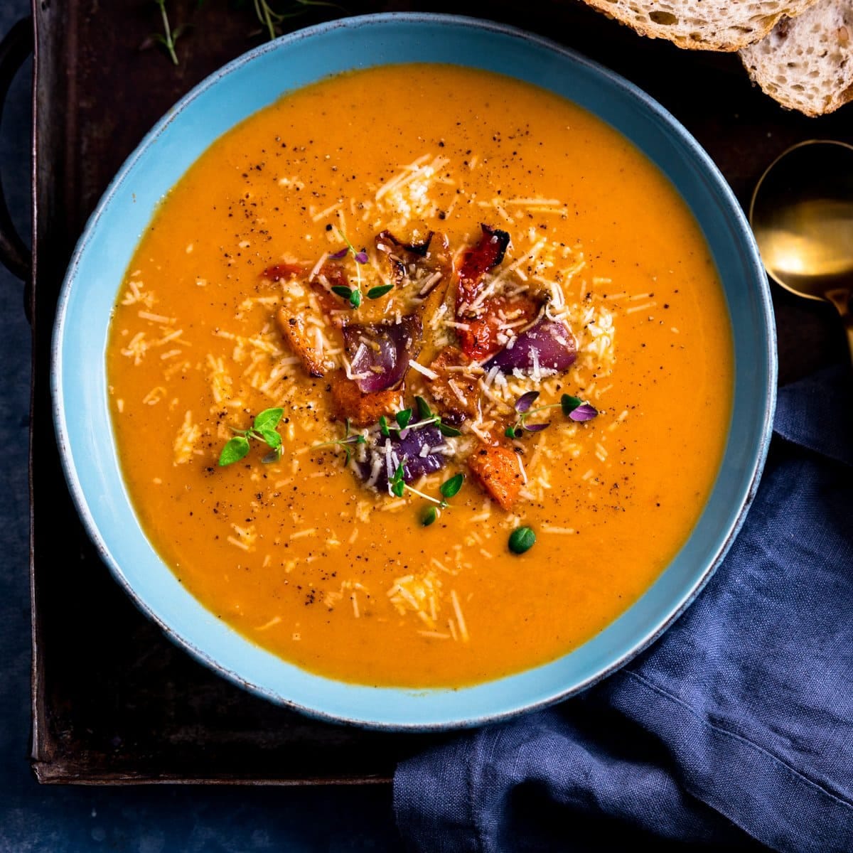 Roasted Vegetable Soup Recipe