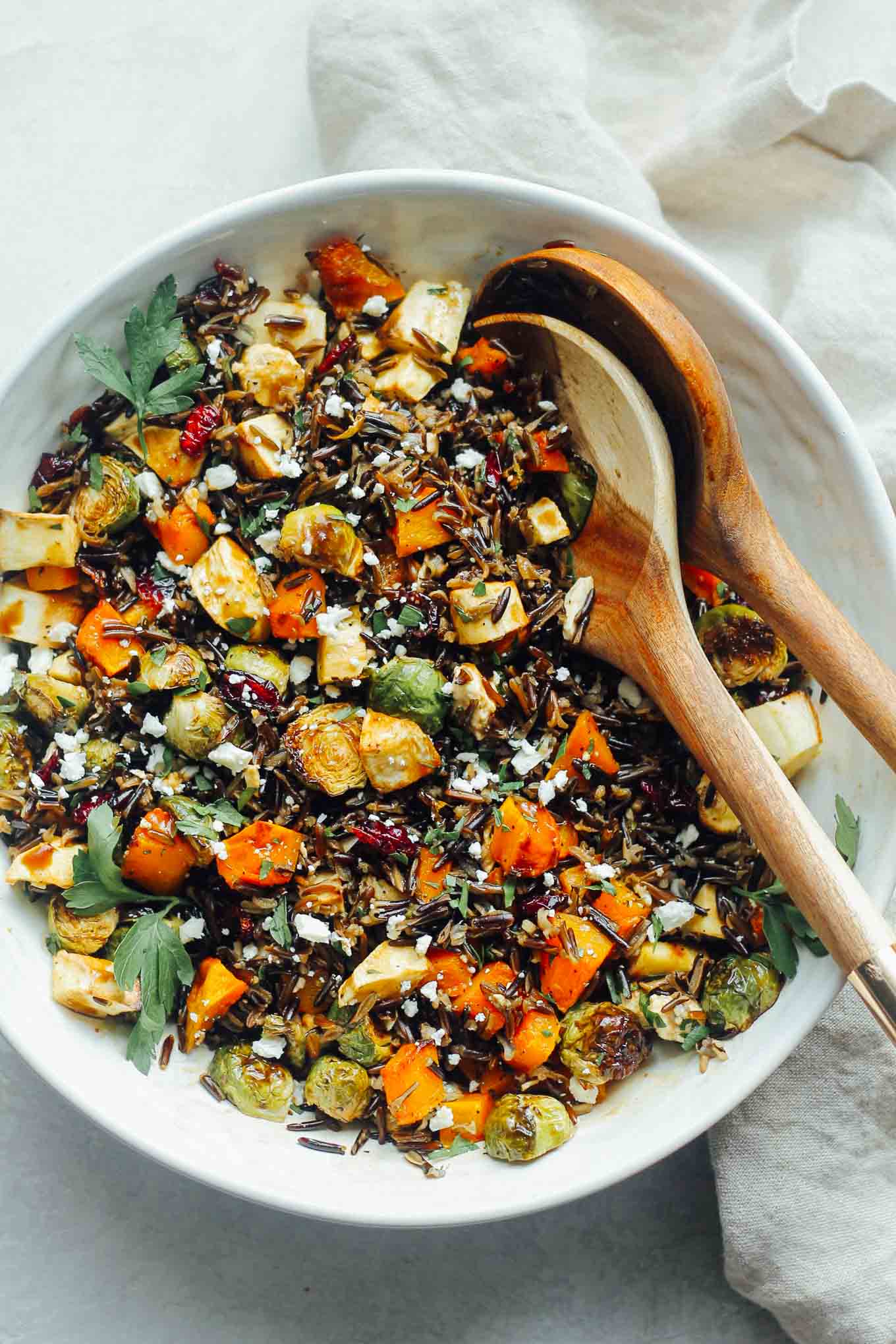 Wild Rice and Roasted Vegetable Bowl Recipe