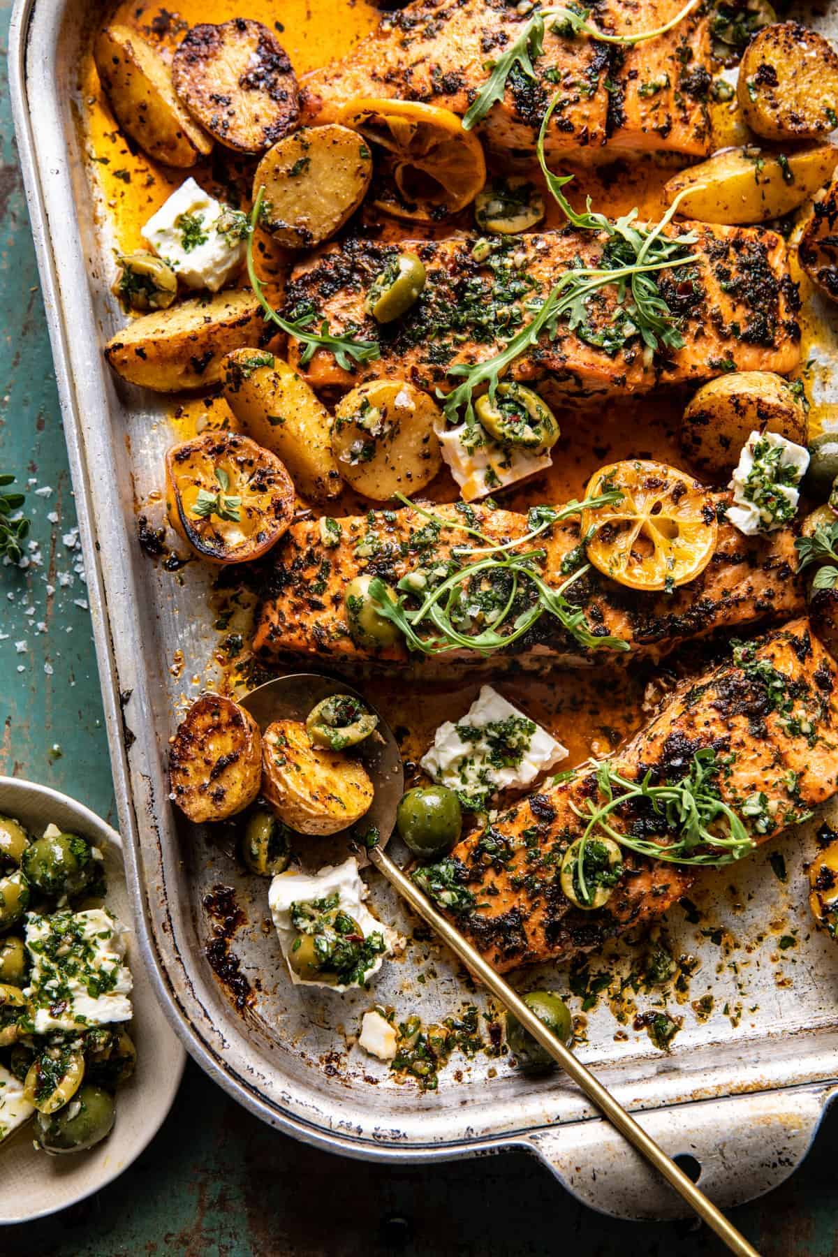 One-Pan Lemon Garlic Salmon Recipe
