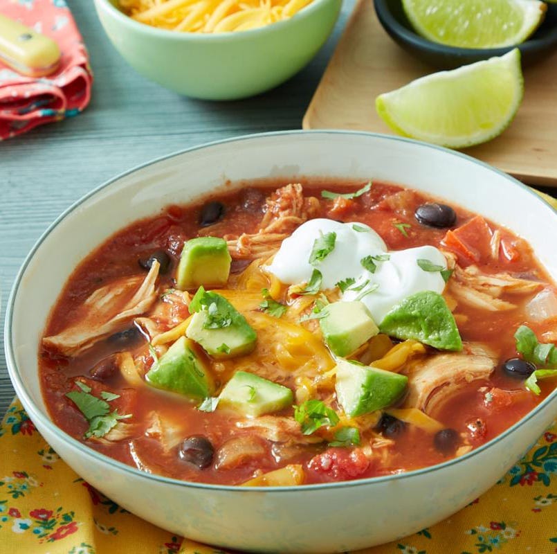 Crockpot Chicken Tortilla Soup Recipe