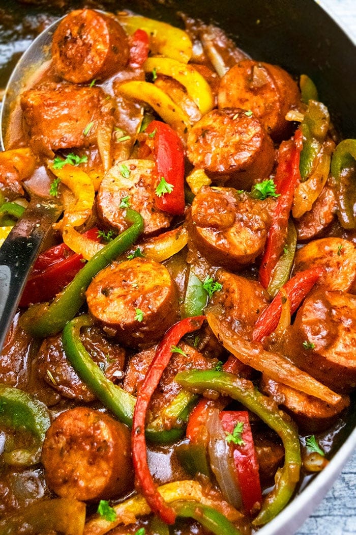 Slow Cooker Sausage and Peppers Recipe