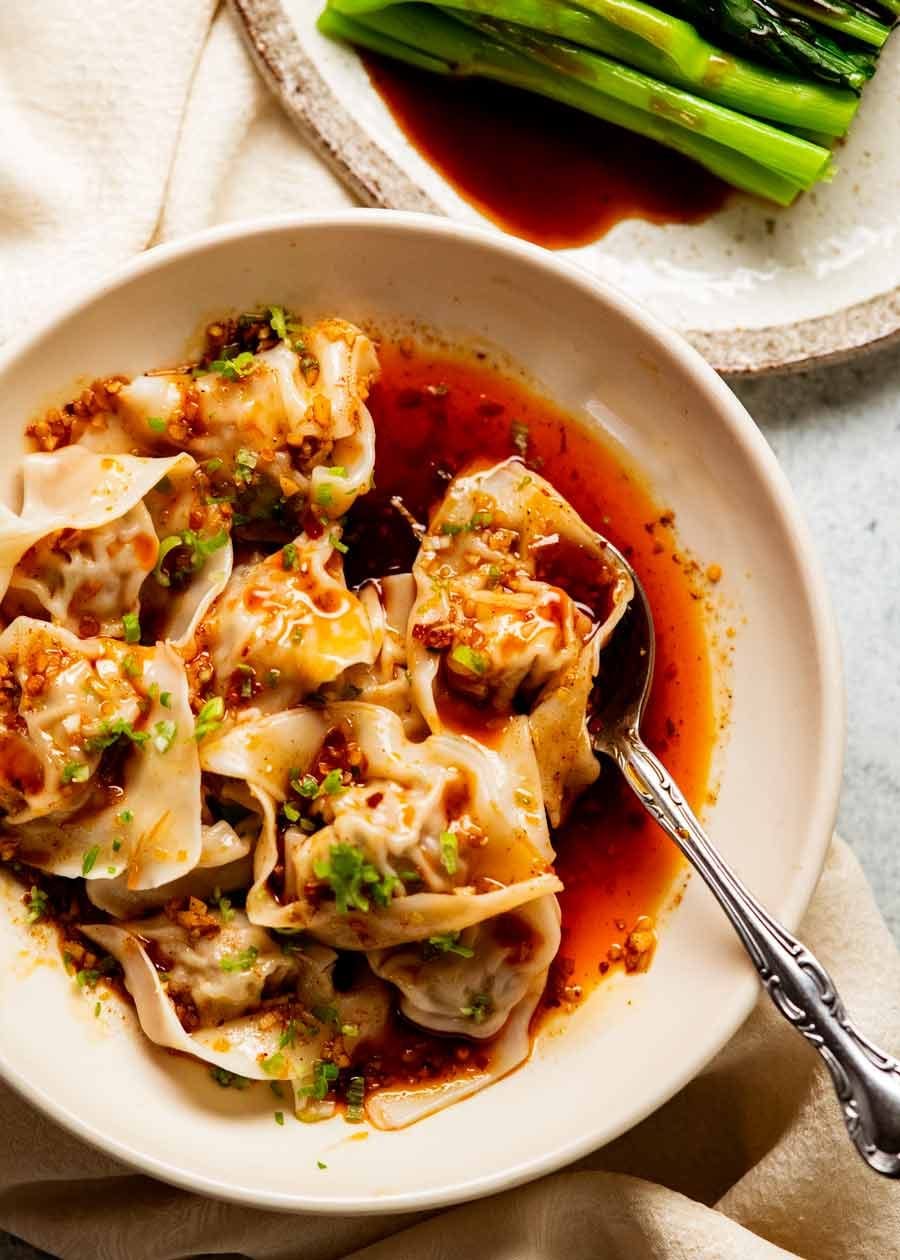 Chili Oil Dumplings Recipe