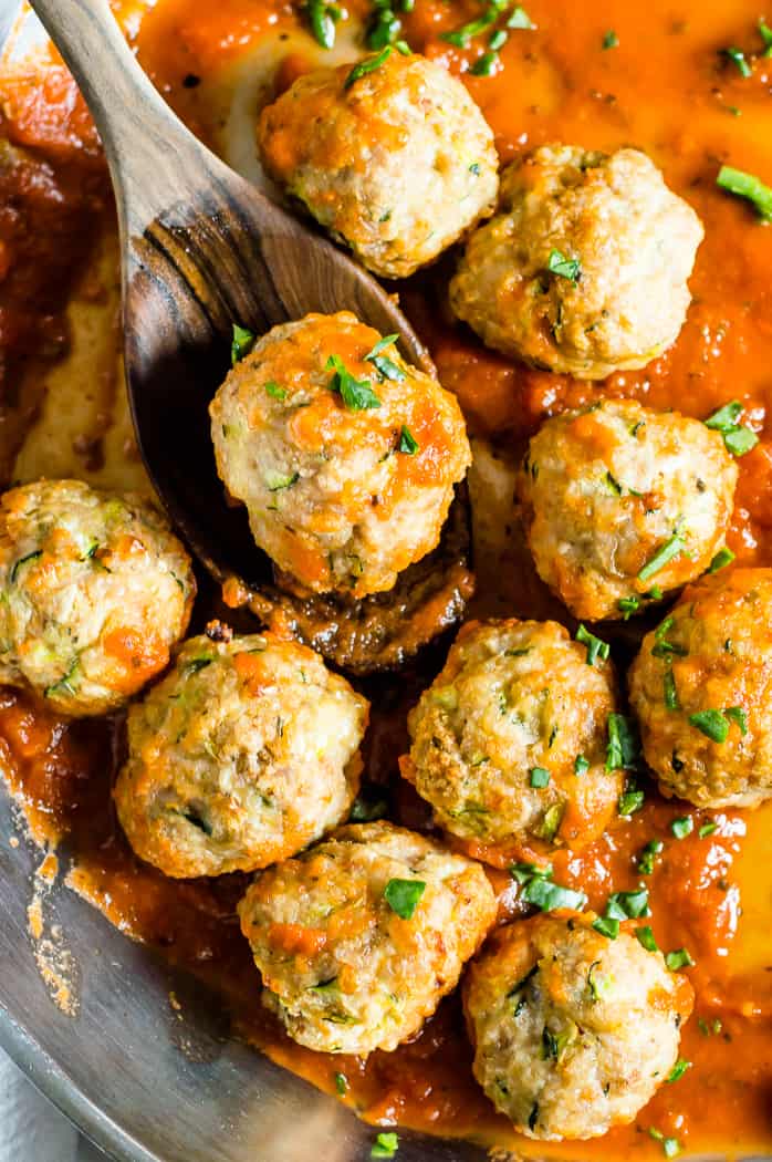 Baked Turkey Meatballs with Zucchini Recipe