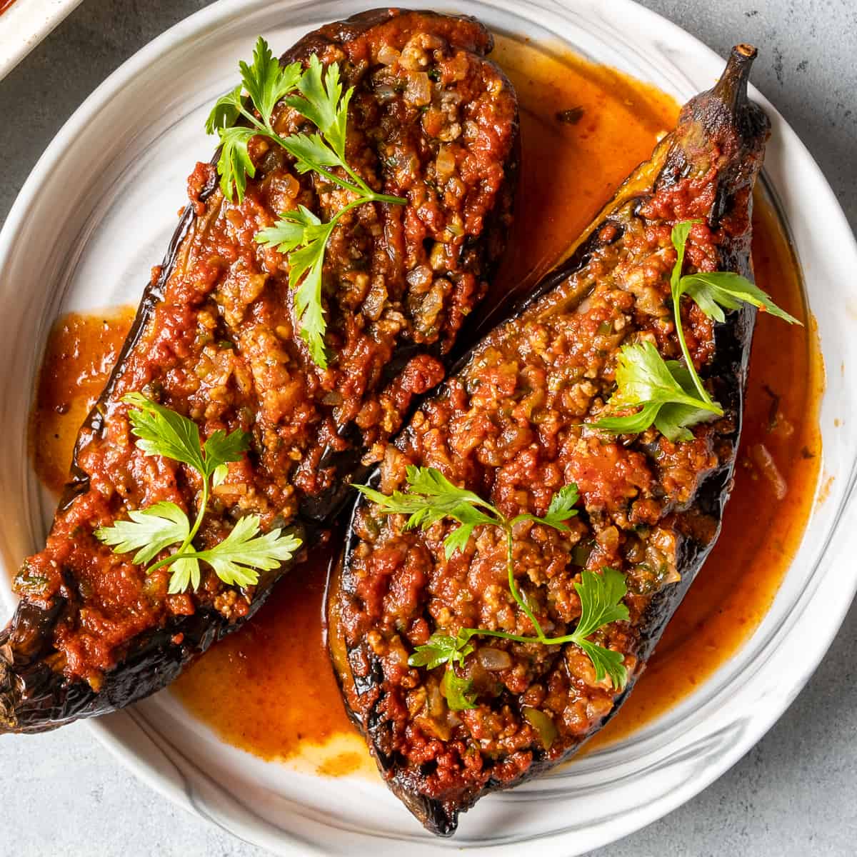 Turkish Karniyarik (Stuffed Eggplant) Recipe