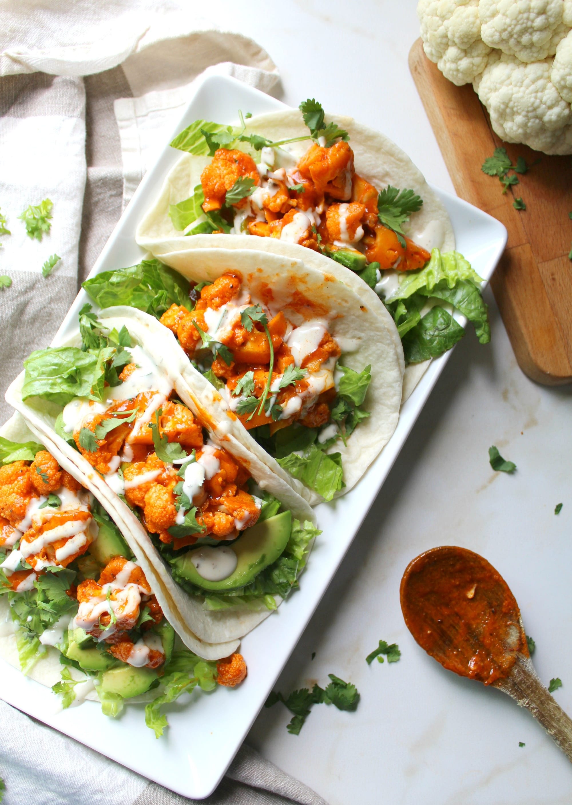 Buffalo Cauliflower Tacos Recipe
