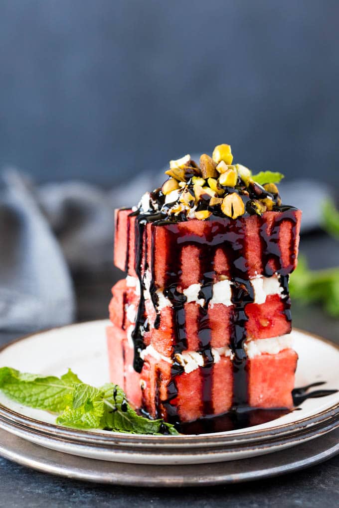 Watermelon and Feta Stacks Recipe