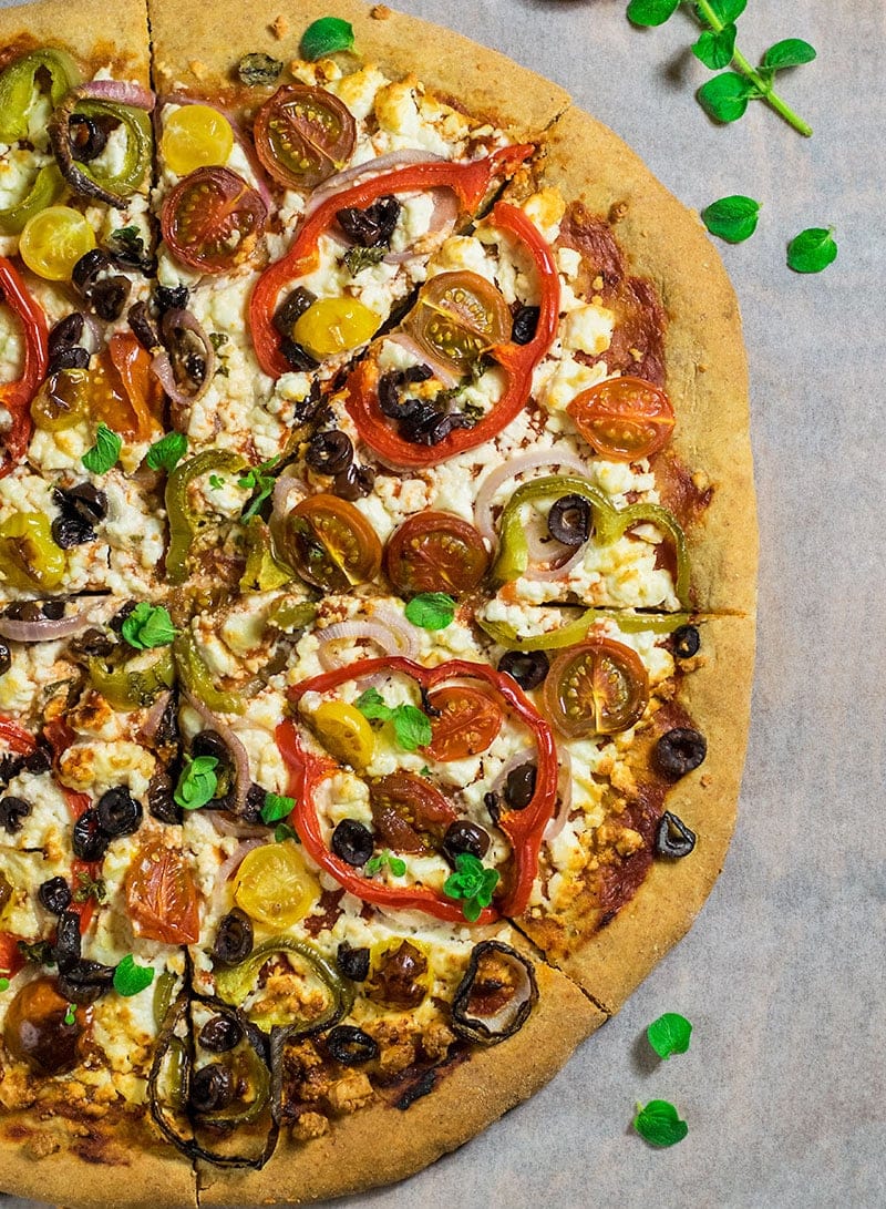 Whole Grain Mediterranean Pizza Recipe